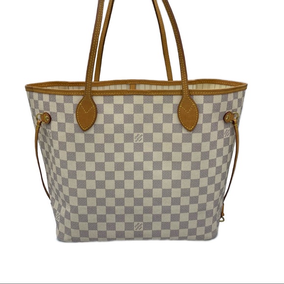 ‼️SOLD‼️Louis Vuitton Neverfull MM Damier Azur bag + pouch - Picture 4 of 16